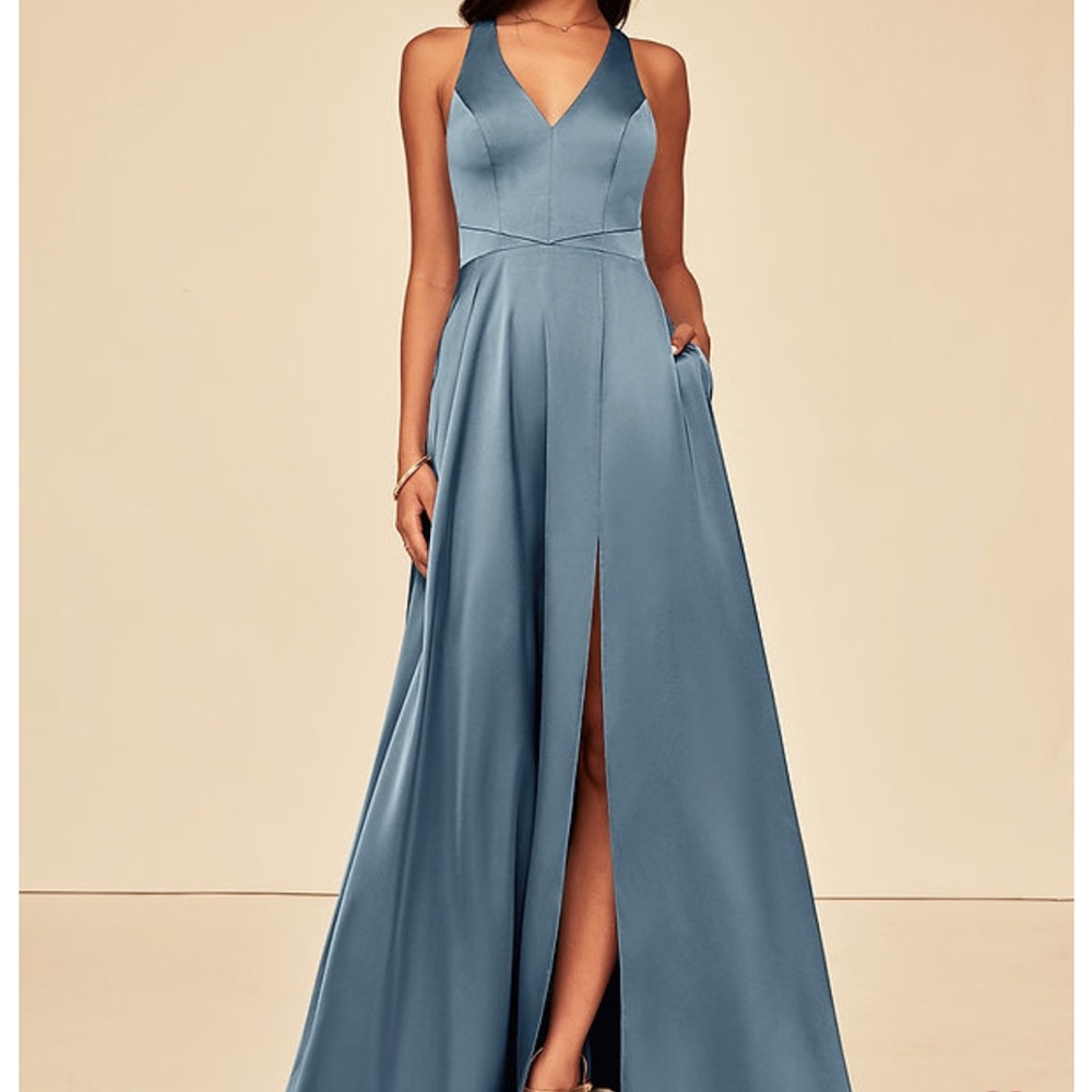 Azazie Ceria Stretch Satin Dress